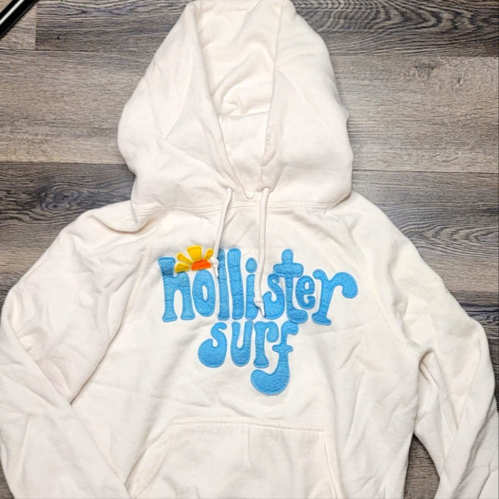 Vintage 90's fashion hoodie hollister (Large)